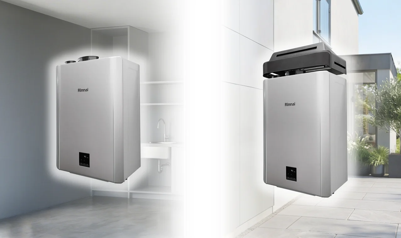 Instalación interior o pack exterior: elige correctamente Esta referencia corresponde al Calentador de Condensación Interior Multigas RINNAI INFINITY NB26.  Si la instalación prevista es interior, esta es la configuración adecuada, instalando el sistema de evacuación correspondiente.  Si necesitas una instalación exterior, debes añadir el accesorio original RINNAI R-REU-OVC o adquirir directamente el pack Calentador de Condensación Exterior Multigas RINNAI INFINITY NB26, que incorpora la solución necesaria para transformar el equipo a esa configuración.   De esta forma puedes elegir desde el principio la versión correcta para tu instalación y evitar incompatibilidades posteriores